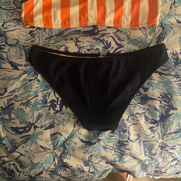 Solid and Striped Orange and white top and navy bottoms *DIFFERENT COLOR* - Picture 5 of 7